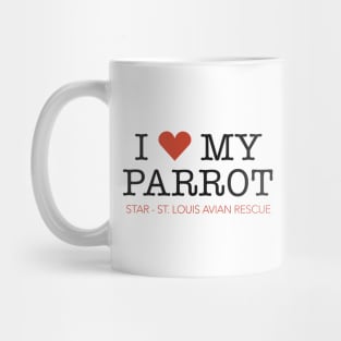 I Heart My Parrot Mug